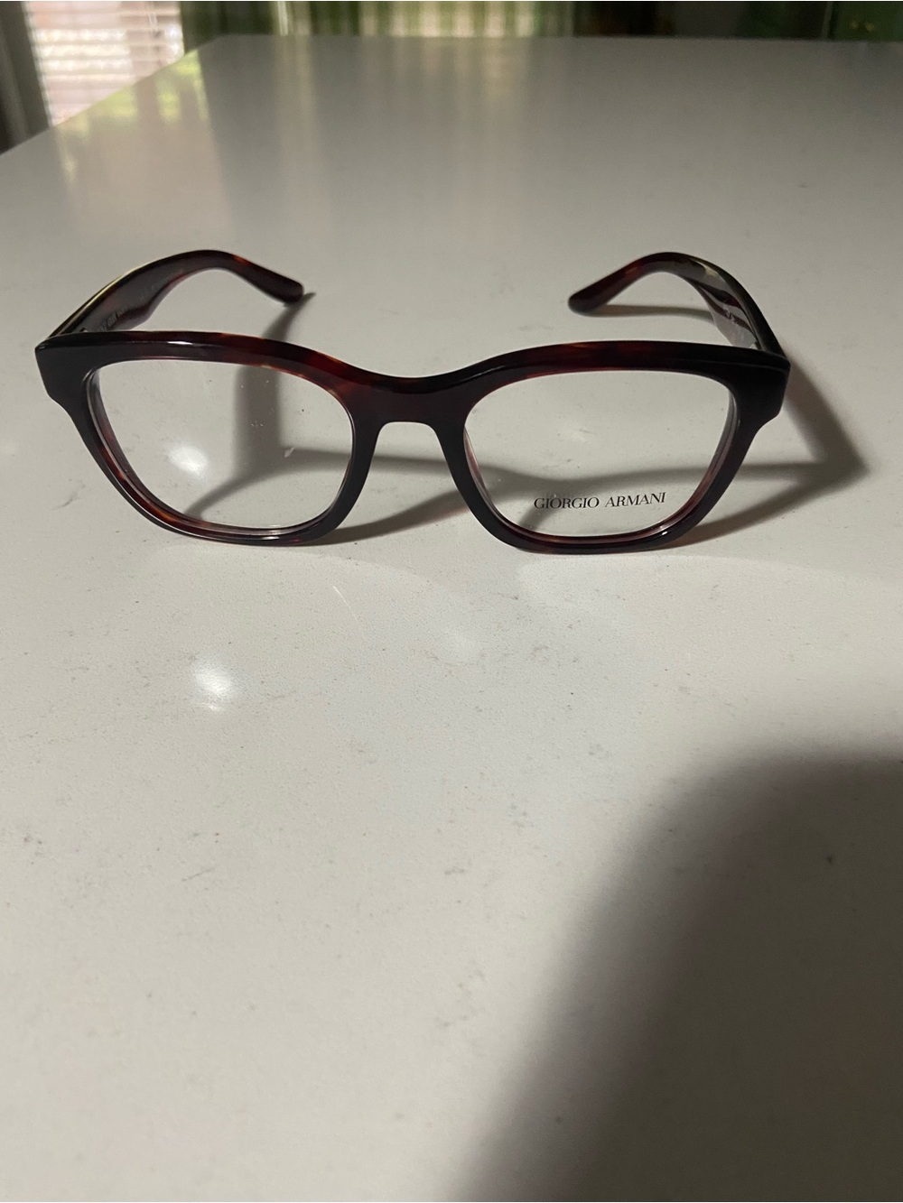 Giorgio Armani Women's Tortoiseshell Frame Glasses - Dark Brown/Black